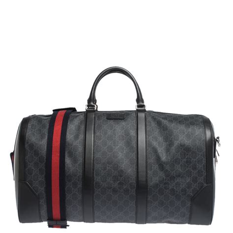 gucci black duffle bag mens|Gucci duffle bag vintage.